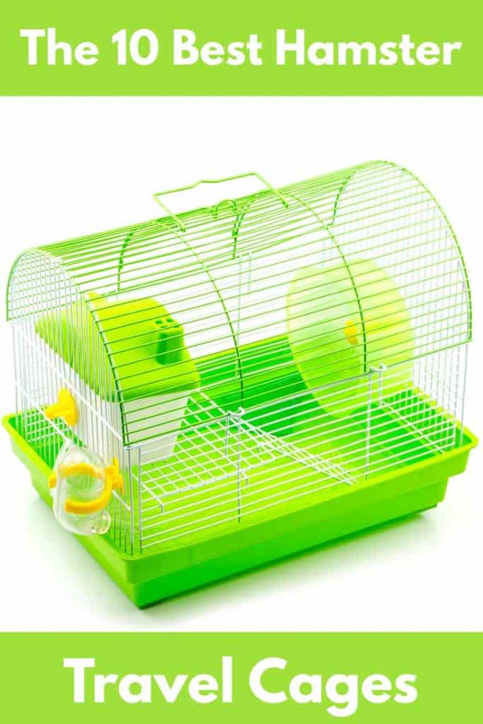 Portable Hamster Cage Hamster Travel Carrier Practical Transparent Plastic Cage Multi-Functional and Equipped Hamste Living House Yosoo 