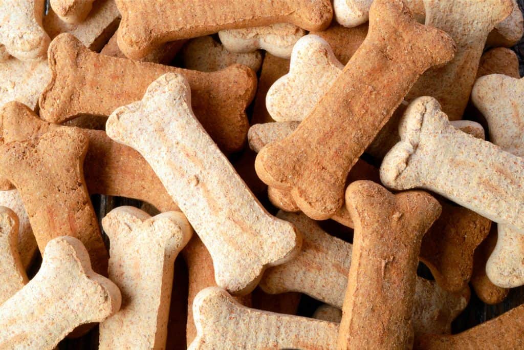AA pile of dog biscuits 